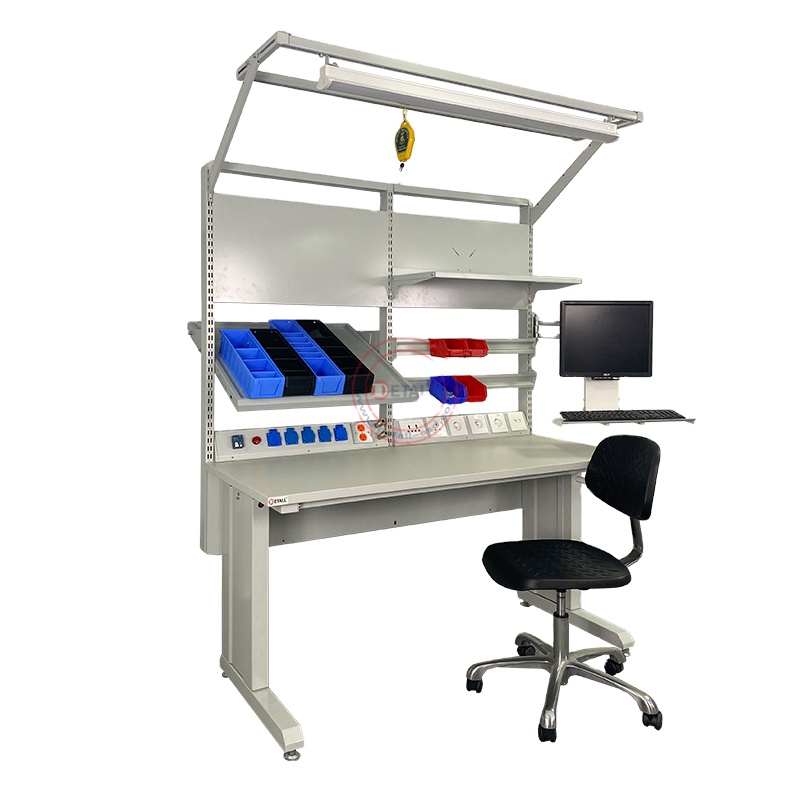 Electronics Repair Bench - Meja Kerja Perbaikan Komputer Multifungsi Teknisi