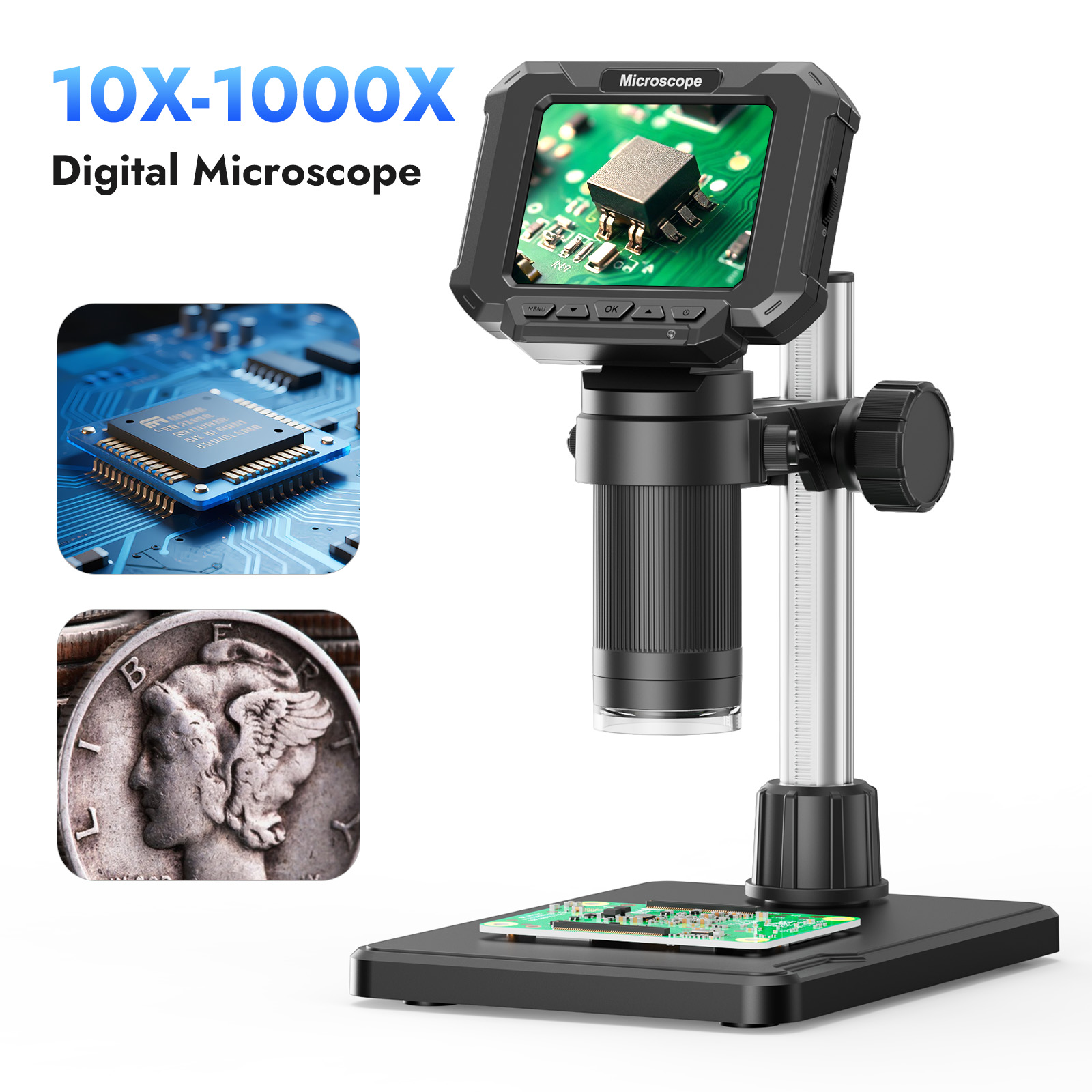 Electronics Repair Videos - Mikroskop Digital 2.8 Inci Mikroskop Koin