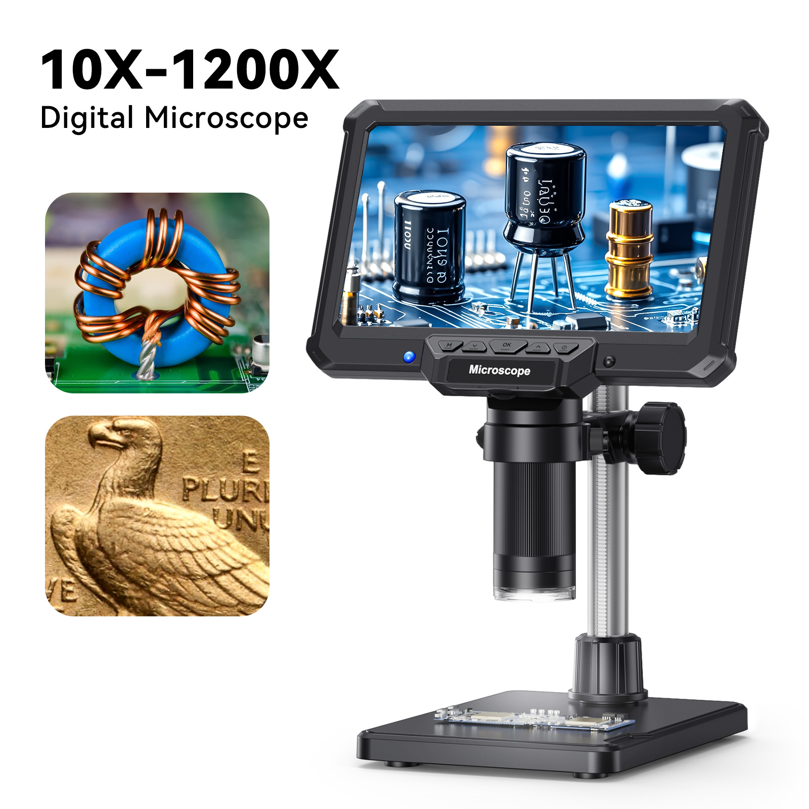 Electronics Repair Videos - Hayve Mikroskop Digital 7 Inci dengan