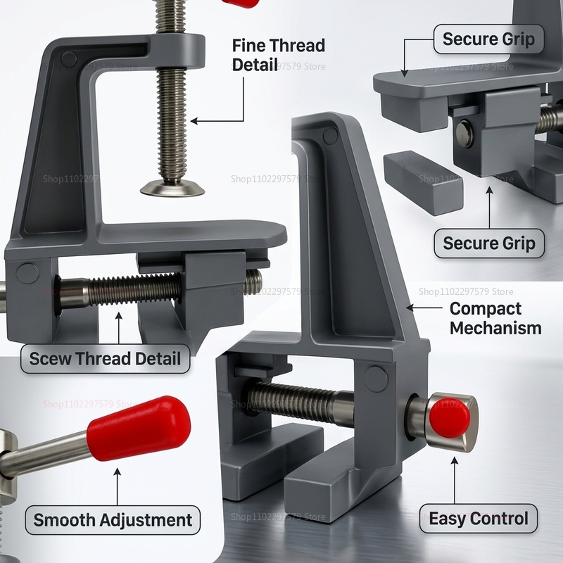 Penjepit Meja Mini Aluminium u - Electronics Repair Bench ulasan dan harga