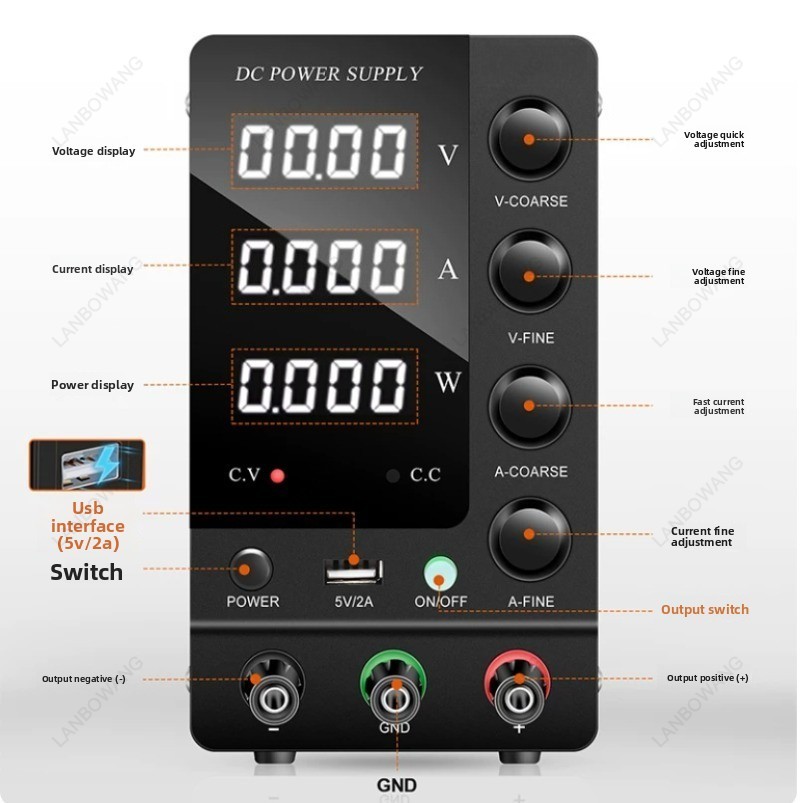Catu Daya DC Digital Variabel  - Electronics Repair Bench ulasan dan harga