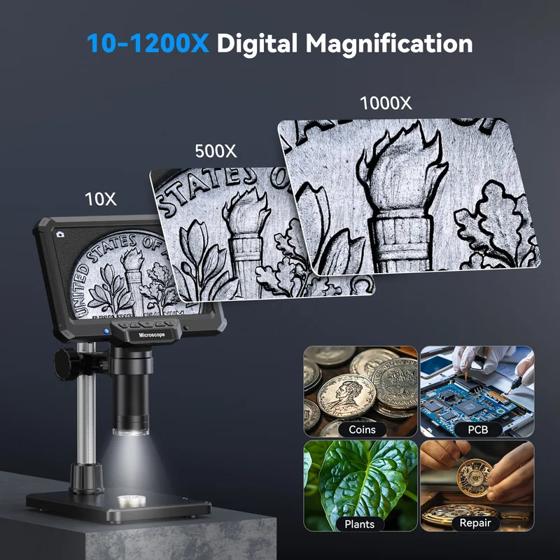 Mikroskop Elektronik 1200X 16M - Electronics Repair Videos ulasan dan harga