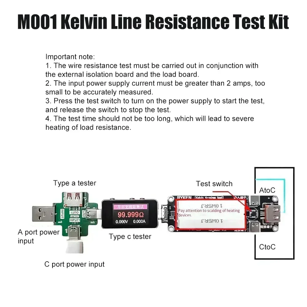 Kelvin Resistance Type-C Power - Electronics Repair Bench ulasan dan harga