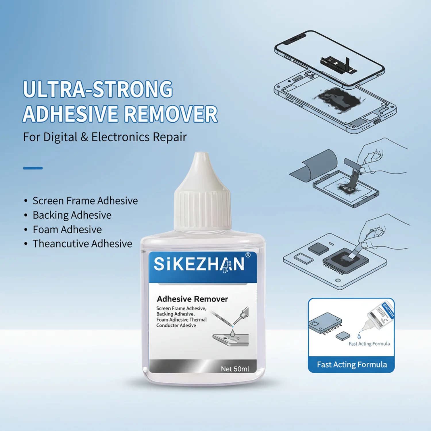 Cairan Pembersih Lem Universal - Electronics Repair Tool ulasan dan harga