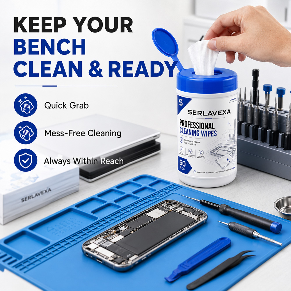 60 Lembar Tisu Pembersih Elekt - Electronics Repair Bench ulasan dan harga